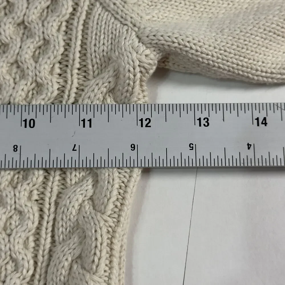 babyGap 2 Years Cable Knit Collared Sweater Cream Tan Shawl Grandpa